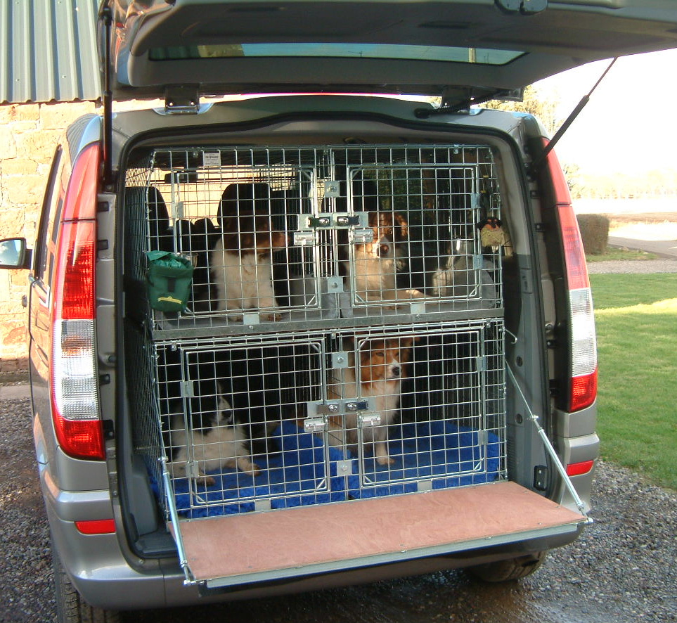 Dog cage's custom made for your car or van ,top quality manufactured in Scotland
